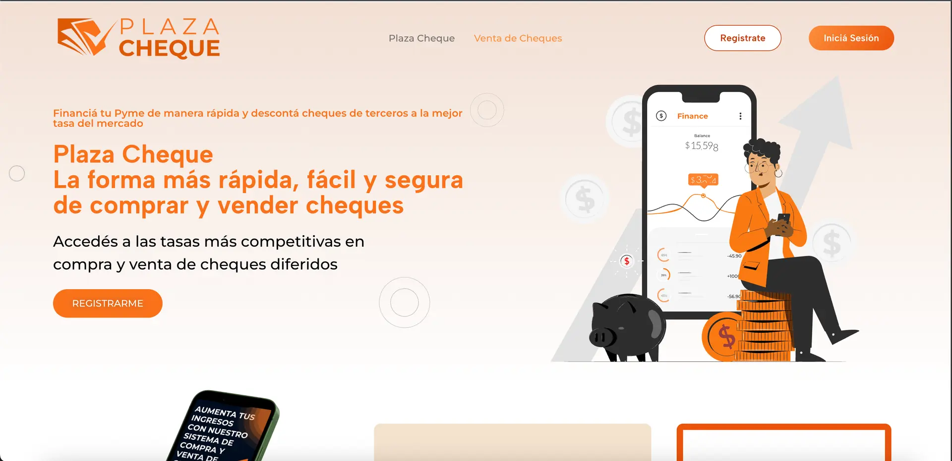 Plataforma fintech Plaza Cheque para compra y venta P2P de cheques diferidos en Argentina